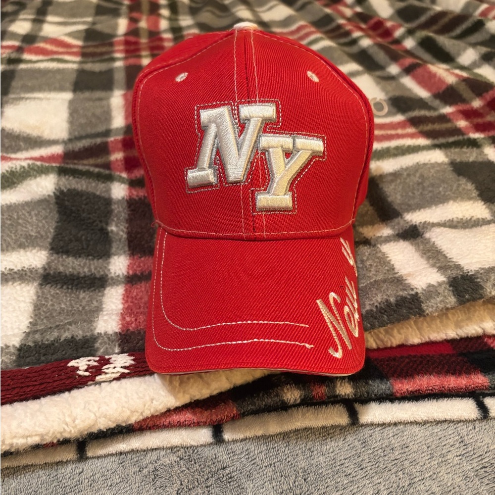 Brand new Red NY Embroidered Cap
